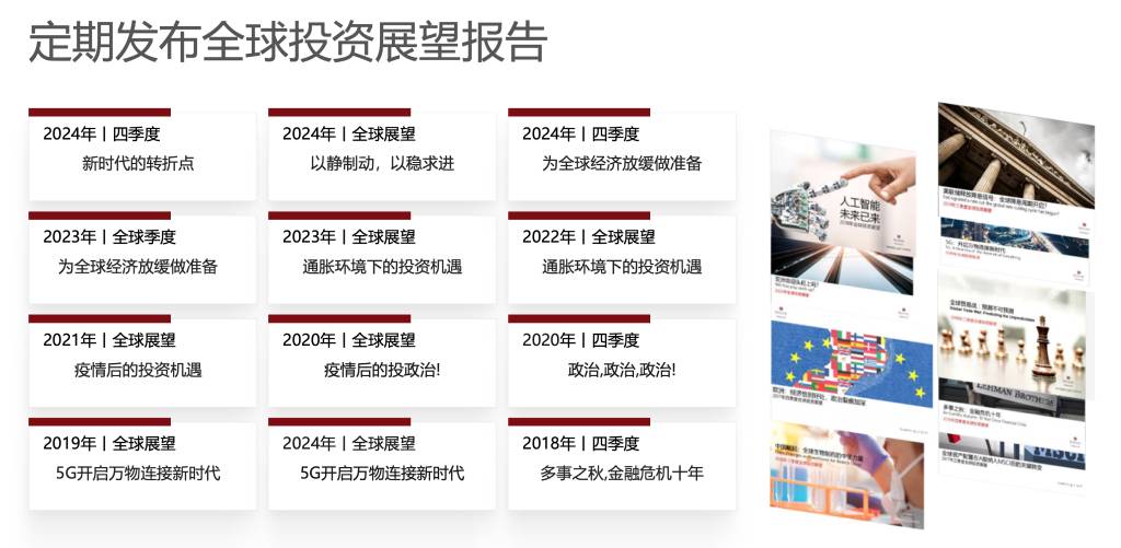 定期发布全球投资展望报告